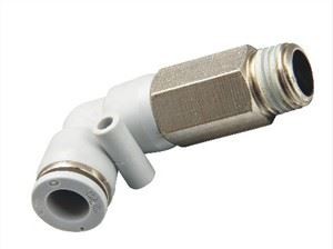 Apll útbreidd karlkyns olnboga pneumatic tengi