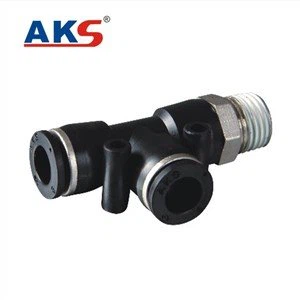 Npt Branch Tee Fitting Pneumatic Push In Fittings